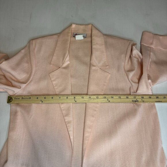 Vintage JBJ 80s 90s Women's Blazer Jacket Size Large Pink Made In USA Career - Picture 9 of 15